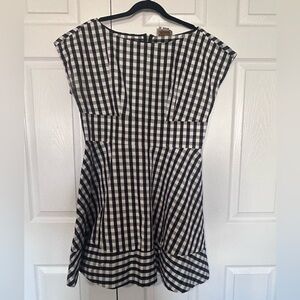 Black and white checkered Kate Spade size XL dress